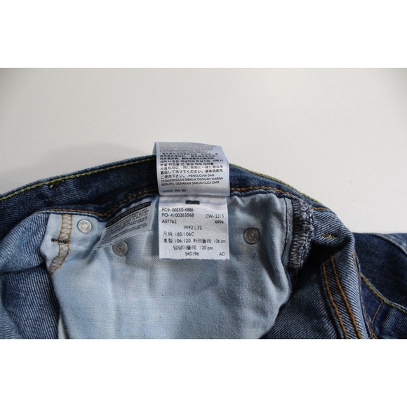 Levi's 550 Men's Jeans Size 42x31 (Tag 42x32) Blue Denim Relaxed Fit Levi Pants - Picture 7 of 12